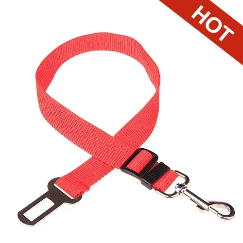 Adjustable Pet Car Seat Belt for Dogs and Cats – Safety Harness Clip