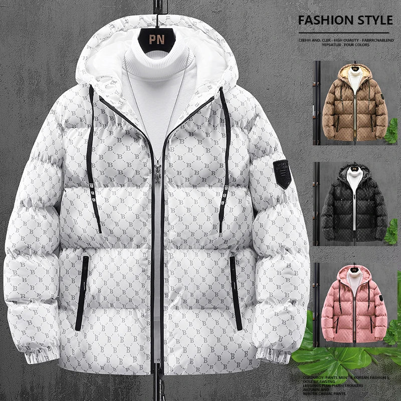Men's Hooded Cotton-Padded Winter Jacket