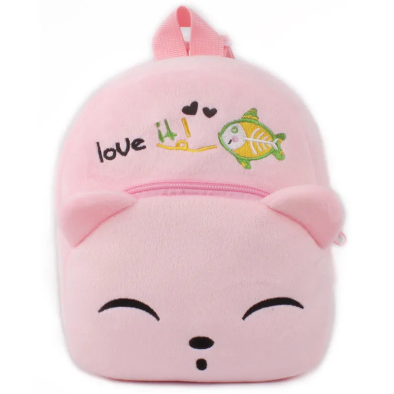 3D Cartoon Plush Kids School Backpack