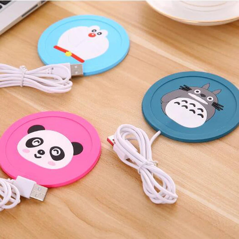 USB Cartoon Silicone Cup Warmer Pad – Coffee & Tea Heater