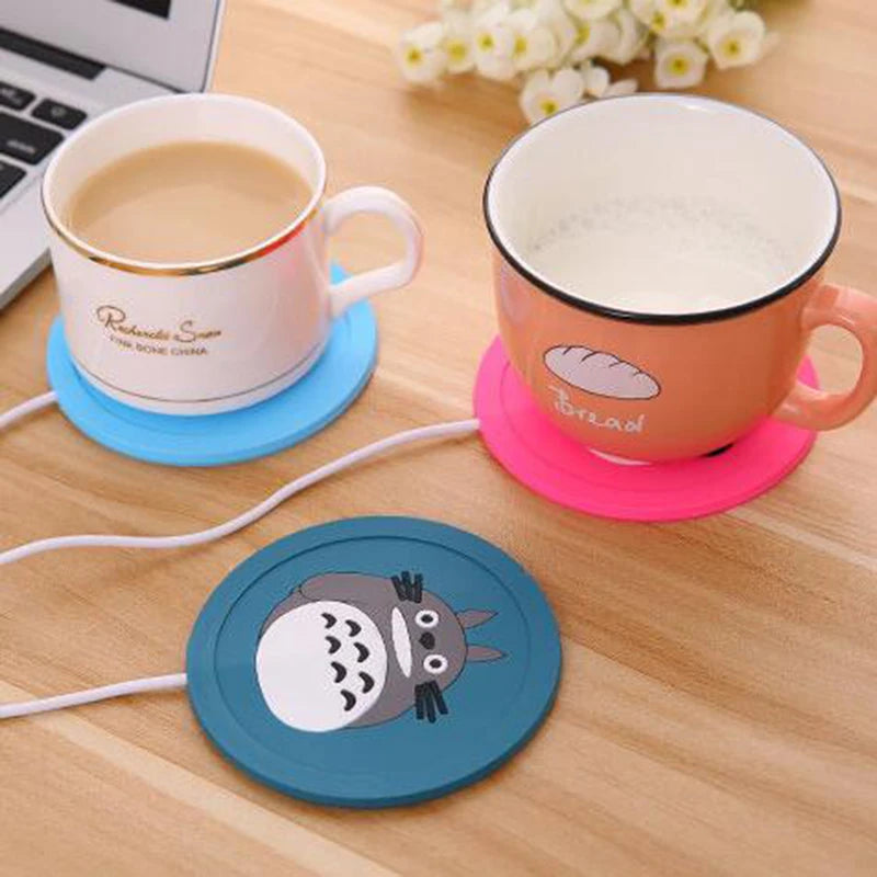 USB Cartoon Silicone Cup Warmer Pad – Coffee & Tea Heater
