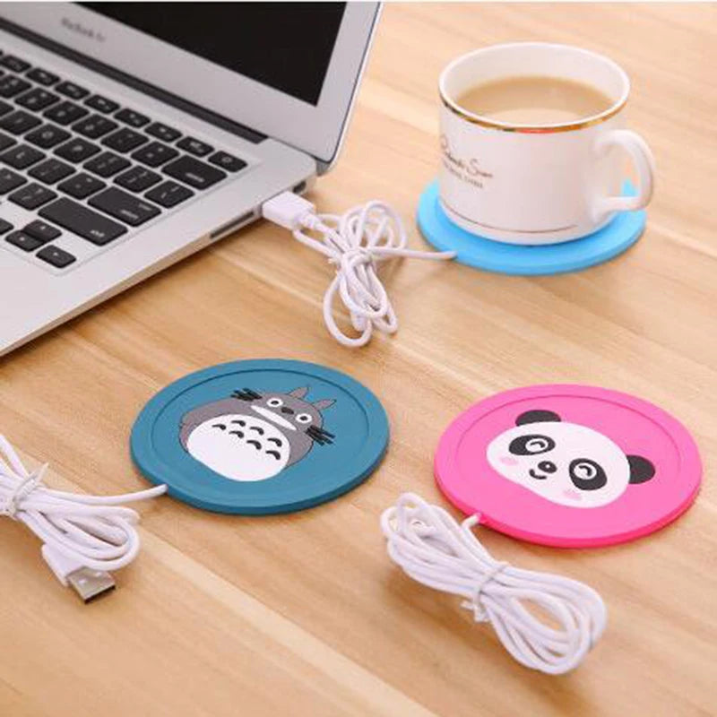 USB Cartoon Silicone Cup Warmer Pad – Coffee & Tea Heater