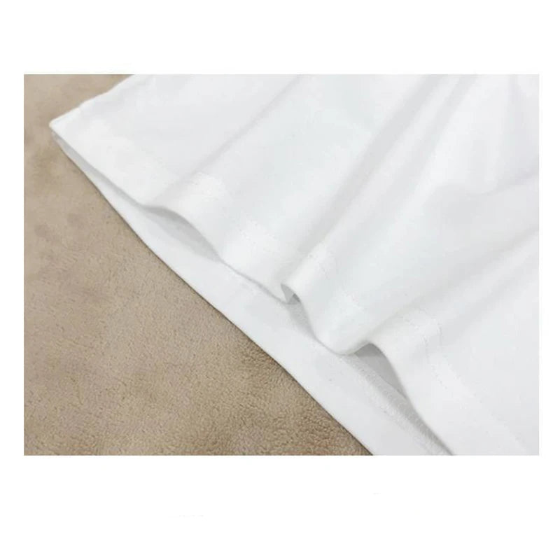 Casual Men's White T-Shirt – Hipster Harajuku Short Sleeve Tee