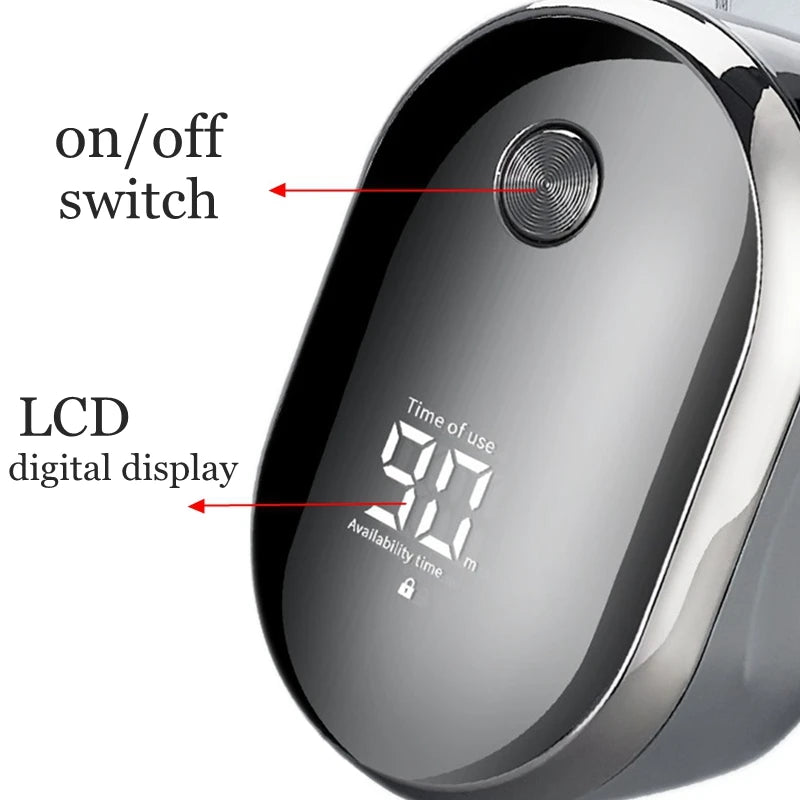 Men’s Multi-Grooming Kit – Electric Shaver & Beard Trimmer with Digital Display