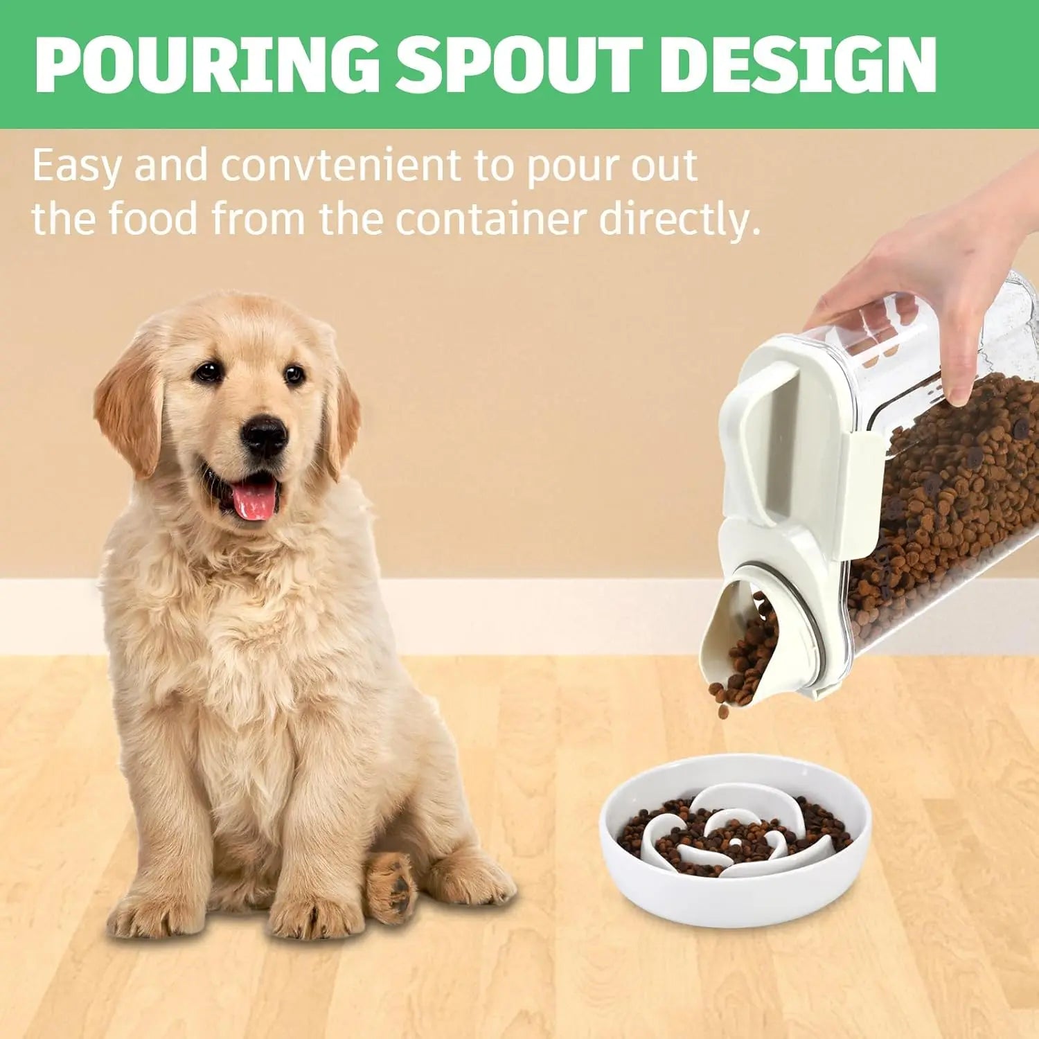 Large Pet Food Storage Container with Lid