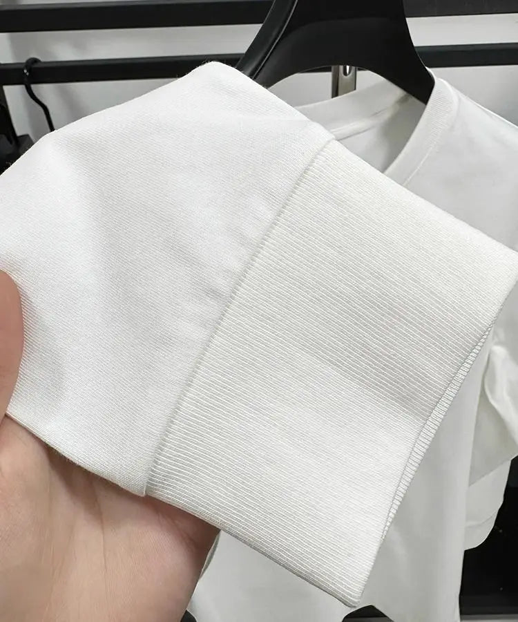 Luxury Men's Embroidered Long Sleeve T-Shirt