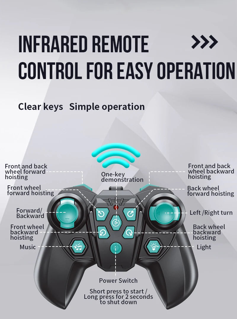 Kid's 8-Wheel RC Car Toy - Vivabazaarsstore