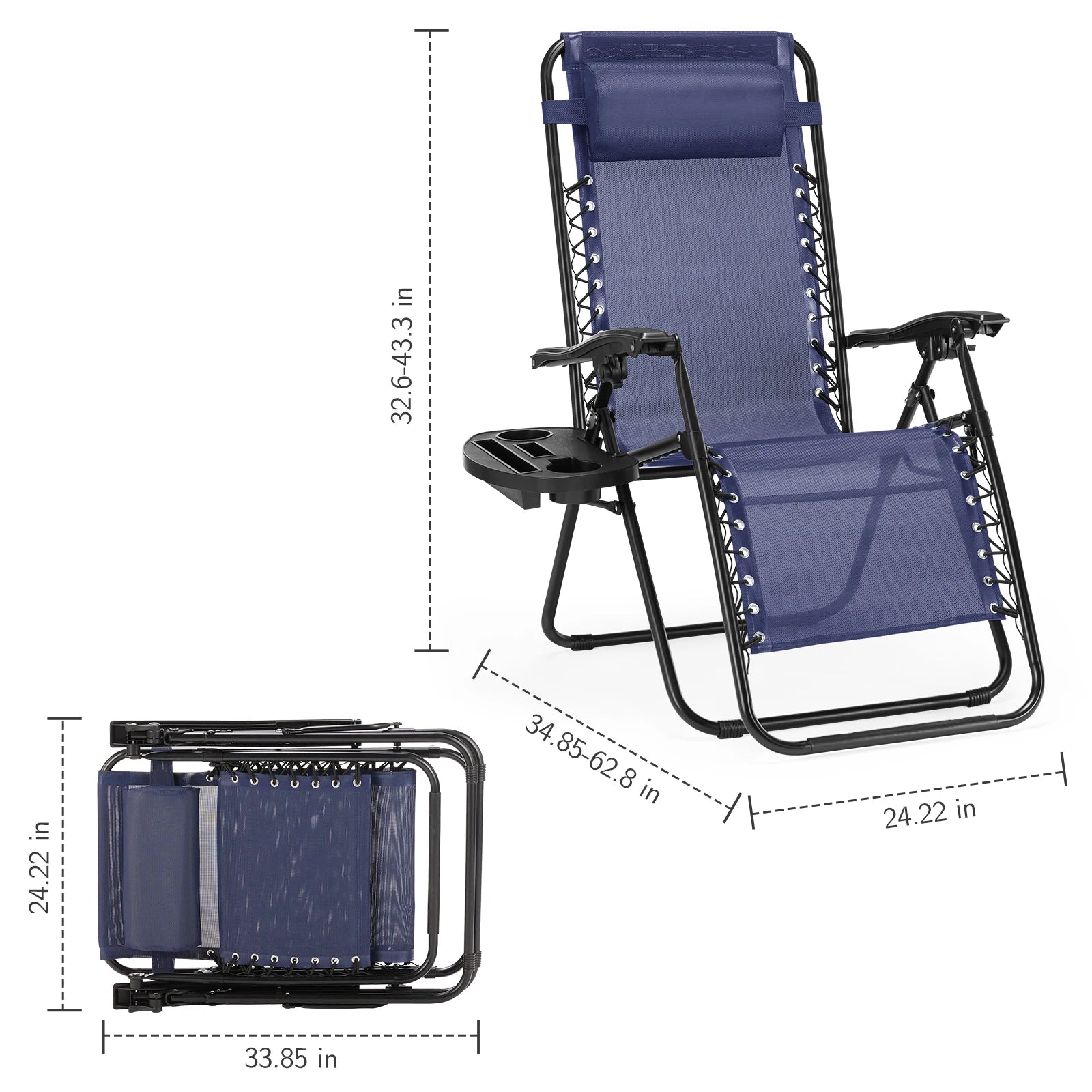 JHK Zero Gravity Recliner Set of 2
