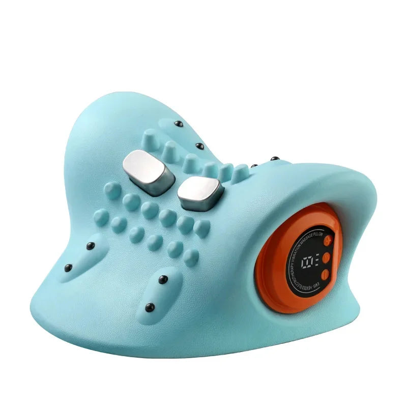 Electric Neck Massager with Infrared Heating & Airbag Traction