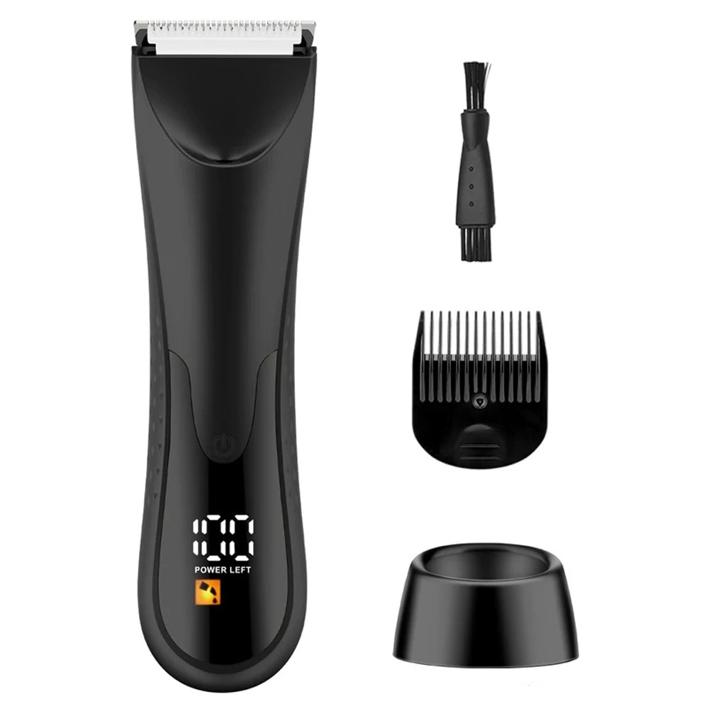 Men’s Electric Body & Facial Hair Trimmer – Portable Full-Body Shaver