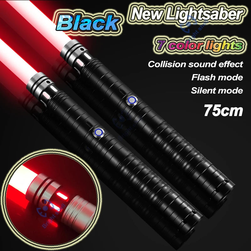 RGB Metal Lightsaber Laser Sword – 15 Color Change with Sound Effects