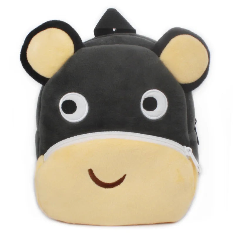 3D Cartoon Plush Kids School Backpack