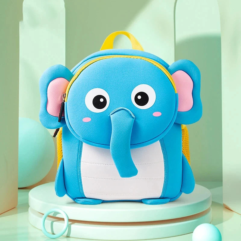 3D Animal Kids School Backpack – Mini Kindergarten Book Bag for Boys & Girls