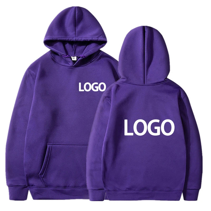 Customized Unisex Printed Hoodie – Loose Fit Streetwear Pullover