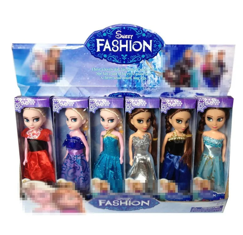 16CM Disney Frozen Princess Dolls - Elsa & Anna