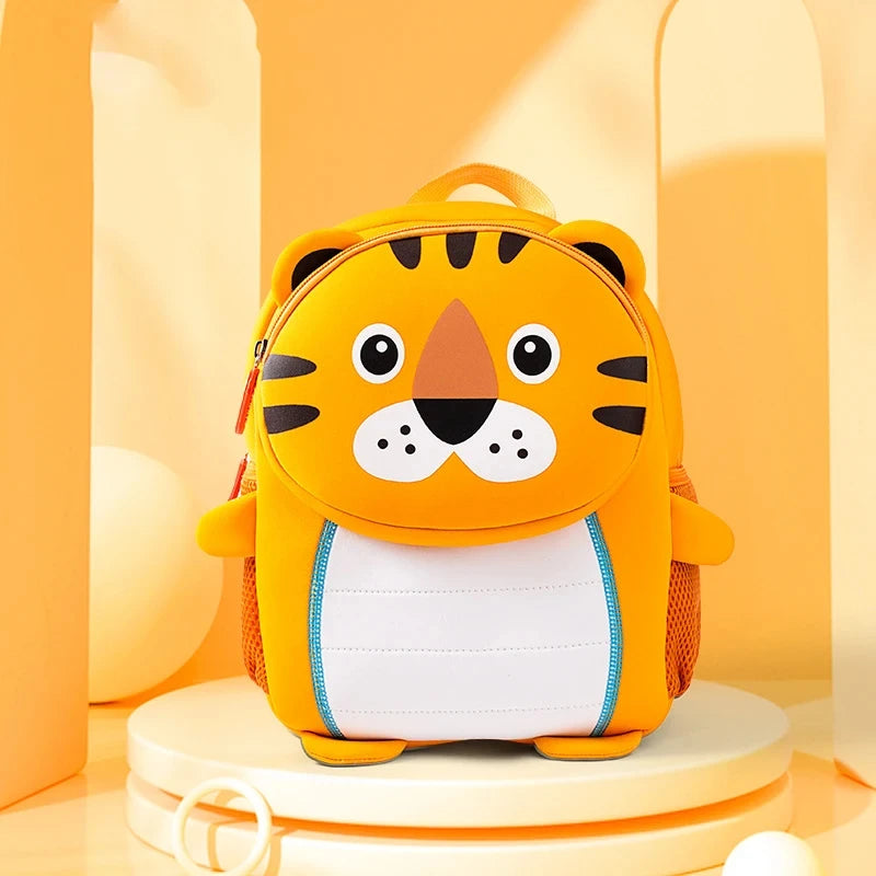 3D Animal Kids School Backpack – Mini Kindergarten Book Bag for Boys & Girls