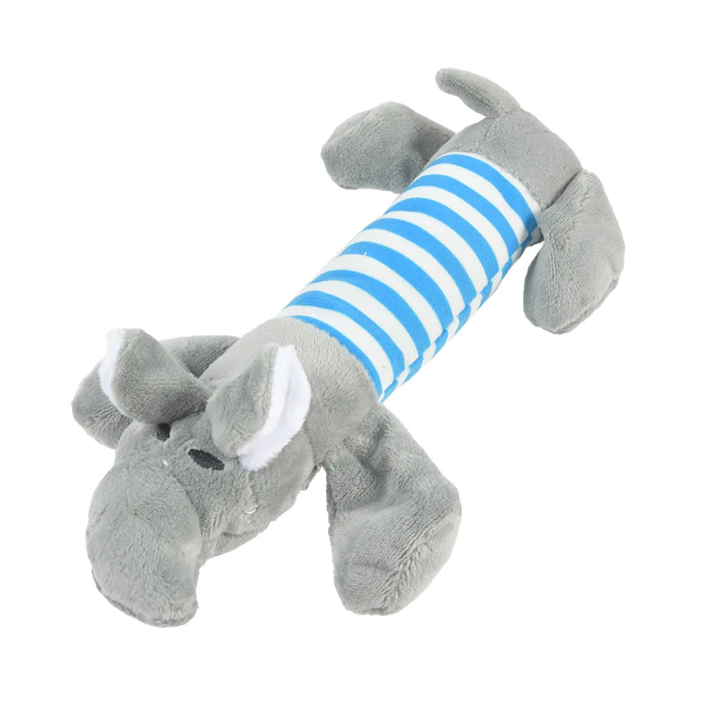 Interactive Plush Dinosaur Chew Toy for Small Dogs and Cats