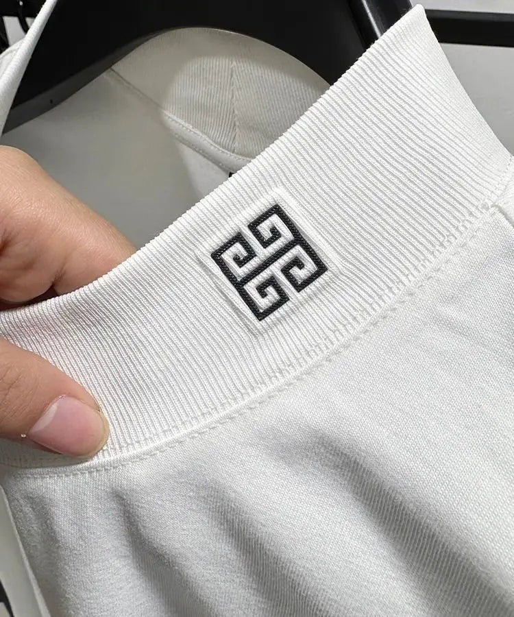 Luxury Men's Embroidered Long Sleeve T-Shirt