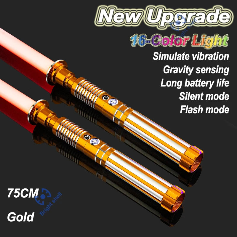 RGB Metal Lightsaber Laser Sword – 15 Color Change with Sound Effects