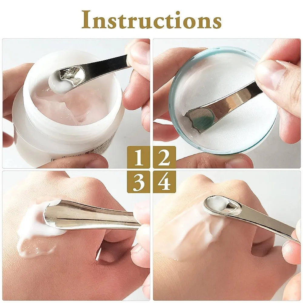 Mini Metal Makeup Spatula & Eye Cream Massage Stick
