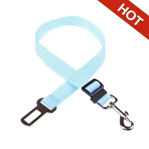 Adjustable Pet Car Seat Belt for Dogs and Cats – Safety Harness Clip