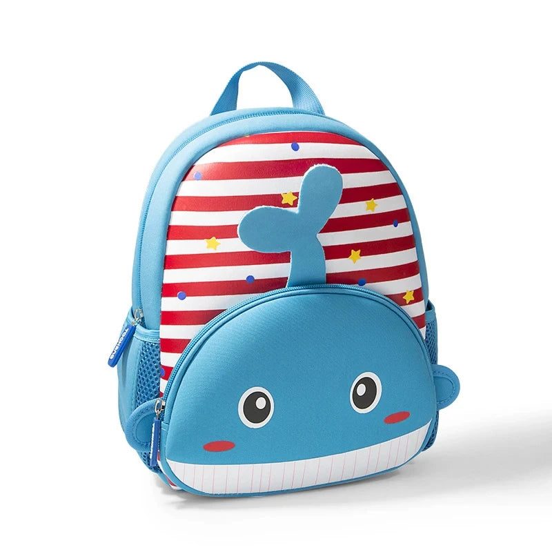 3D Animal Kids School Backpack – Mini Kindergarten Book Bag for Boys & Girls