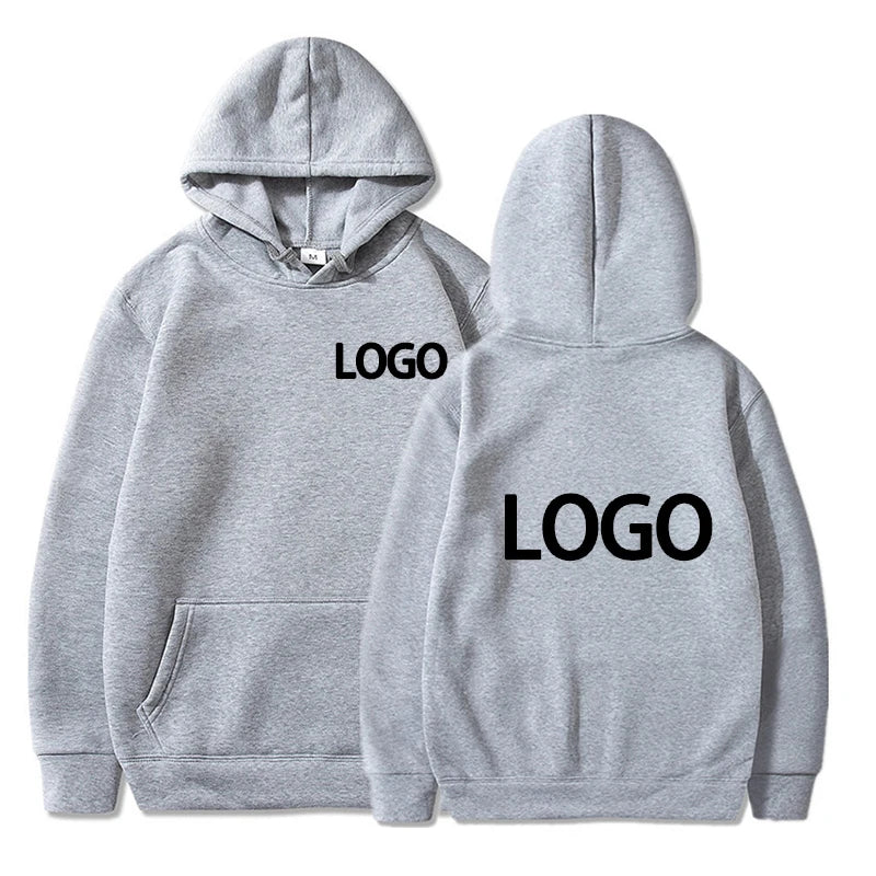 Customized Unisex Printed Hoodie – Loose Fit Streetwear Pullover