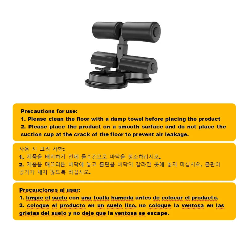 Portable Sit-Up & Push-Up Assistant for Total Body Workout