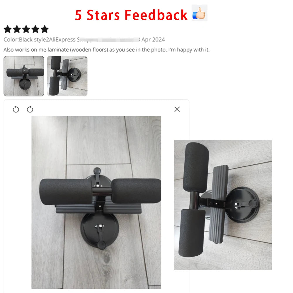 Portable Sit-Up & Push-Up Assistant for Total Body Workout