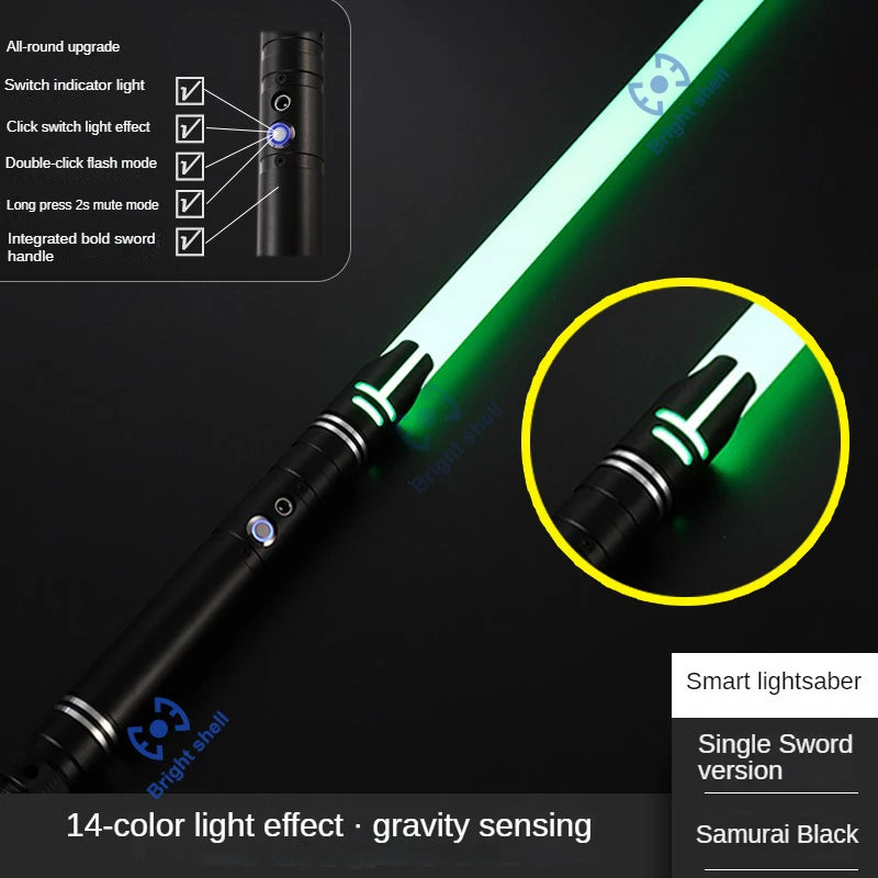 RGB Metal Lightsaber Laser Sword – 15 Color Change with Sound Effects