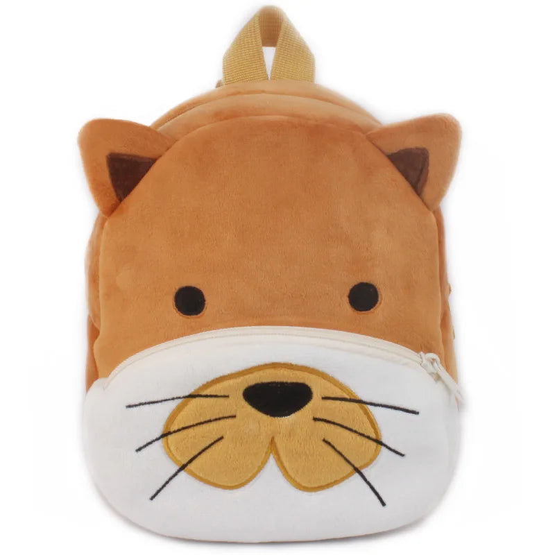 3D Cartoon Plush Kids School Backpack
