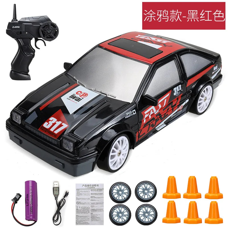 2.4G High-Speed Drift RC Car - 4WD AE86 Model GTR