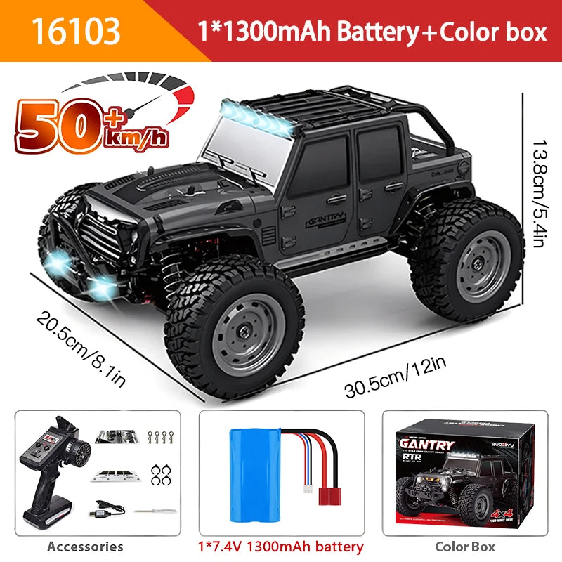 1:16 High-Speed 4WD RC Car - 70KM/H or 50KM/H