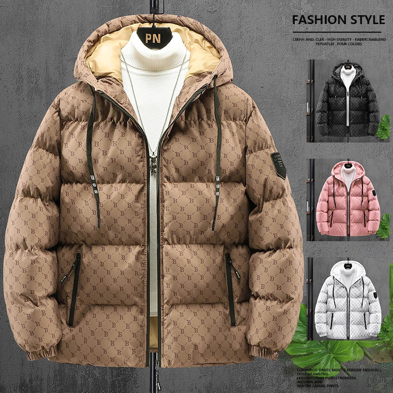 Men's Hooded Cotton-Padded Winter Jacket