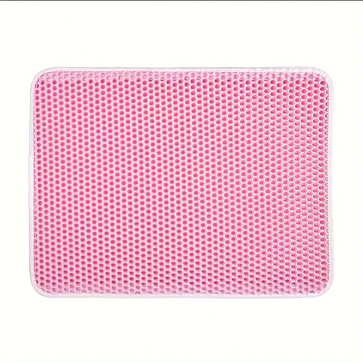Large Waterproof Cat Litter Mat with Double Layer Honeycomb Design