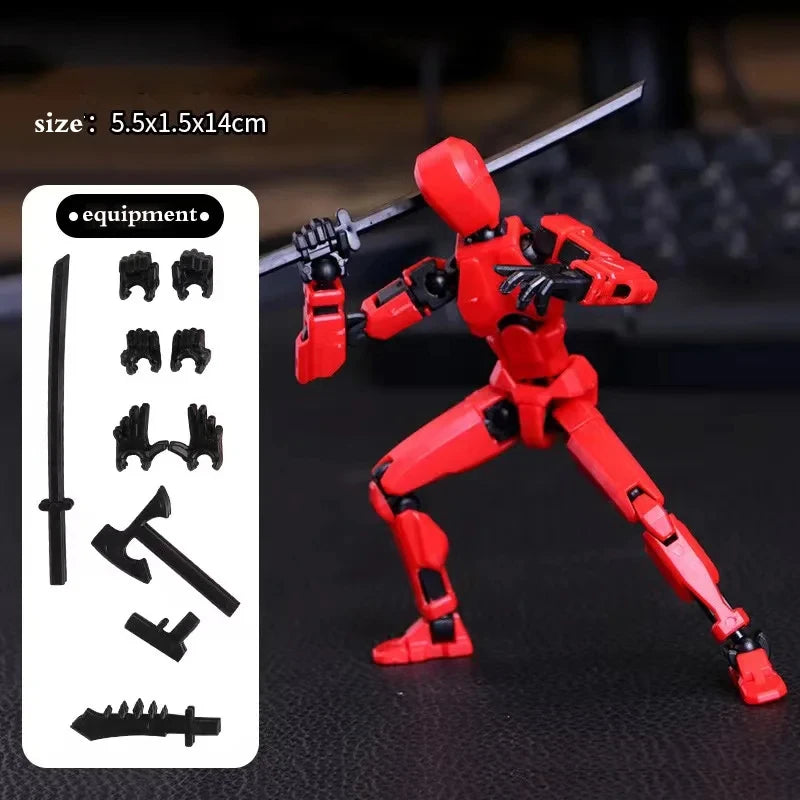 3D Printed Transformable Robot Action Figures