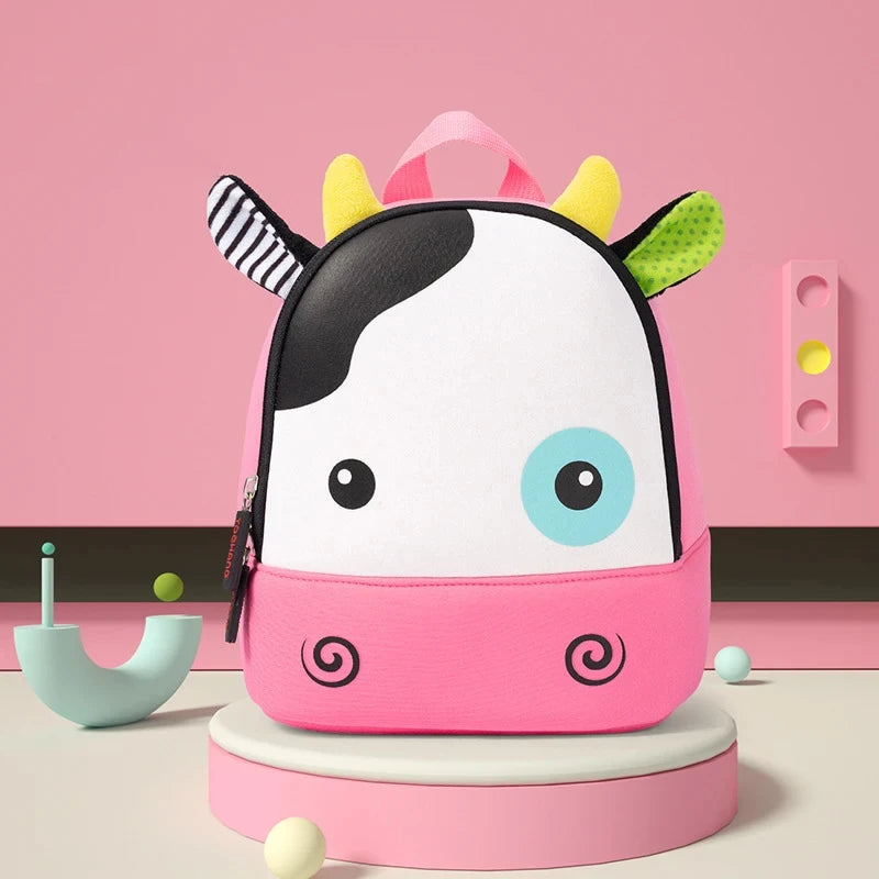 3D Animal Kids School Backpack – Mini Kindergarten Book Bag for Boys & Girls