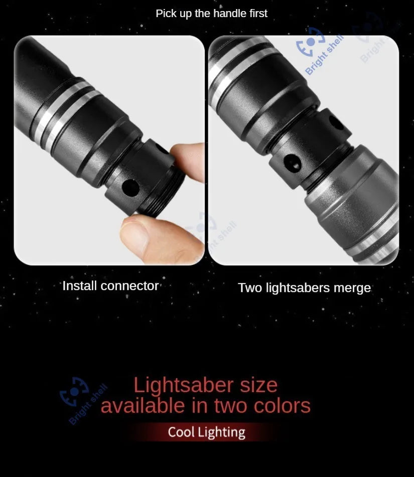 RGB Metal Lightsaber Laser Sword – 15 Color Change with Sound Effects