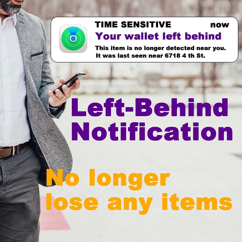 Slim Wallet Tracker Card – iPhone Smart Tag with Find My Support