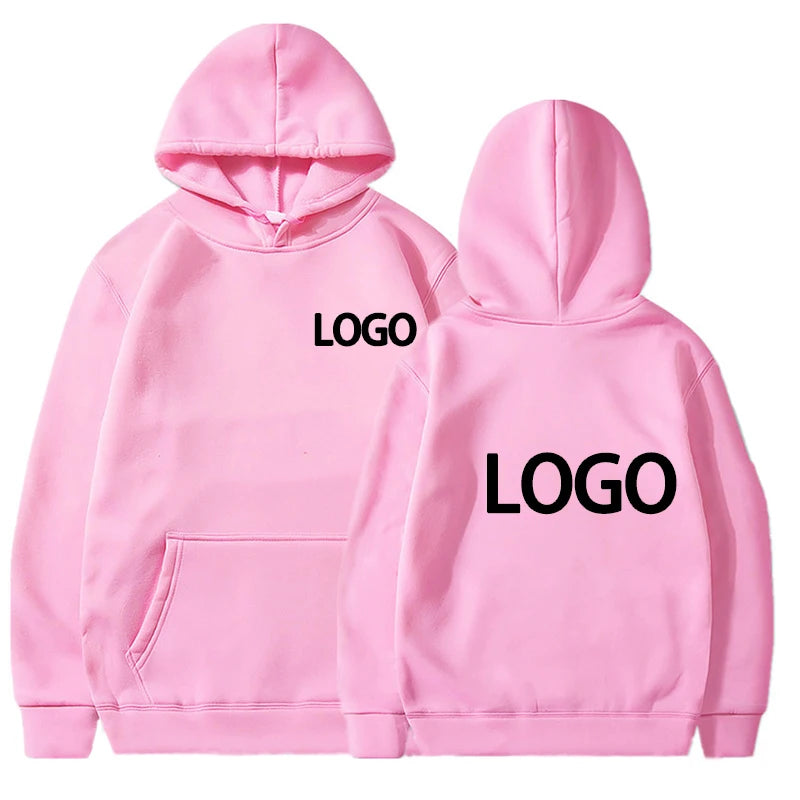 Customized Unisex Printed Hoodie – Loose Fit Streetwear Pullover