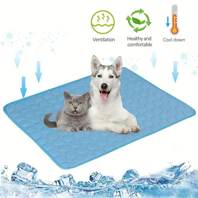 Extra Large Dog Cooling Mat – Durable Pet Ice Pad for Cats & Dogs