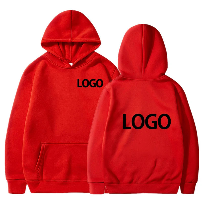 Customized Unisex Printed Hoodie – Loose Fit Streetwear Pullover