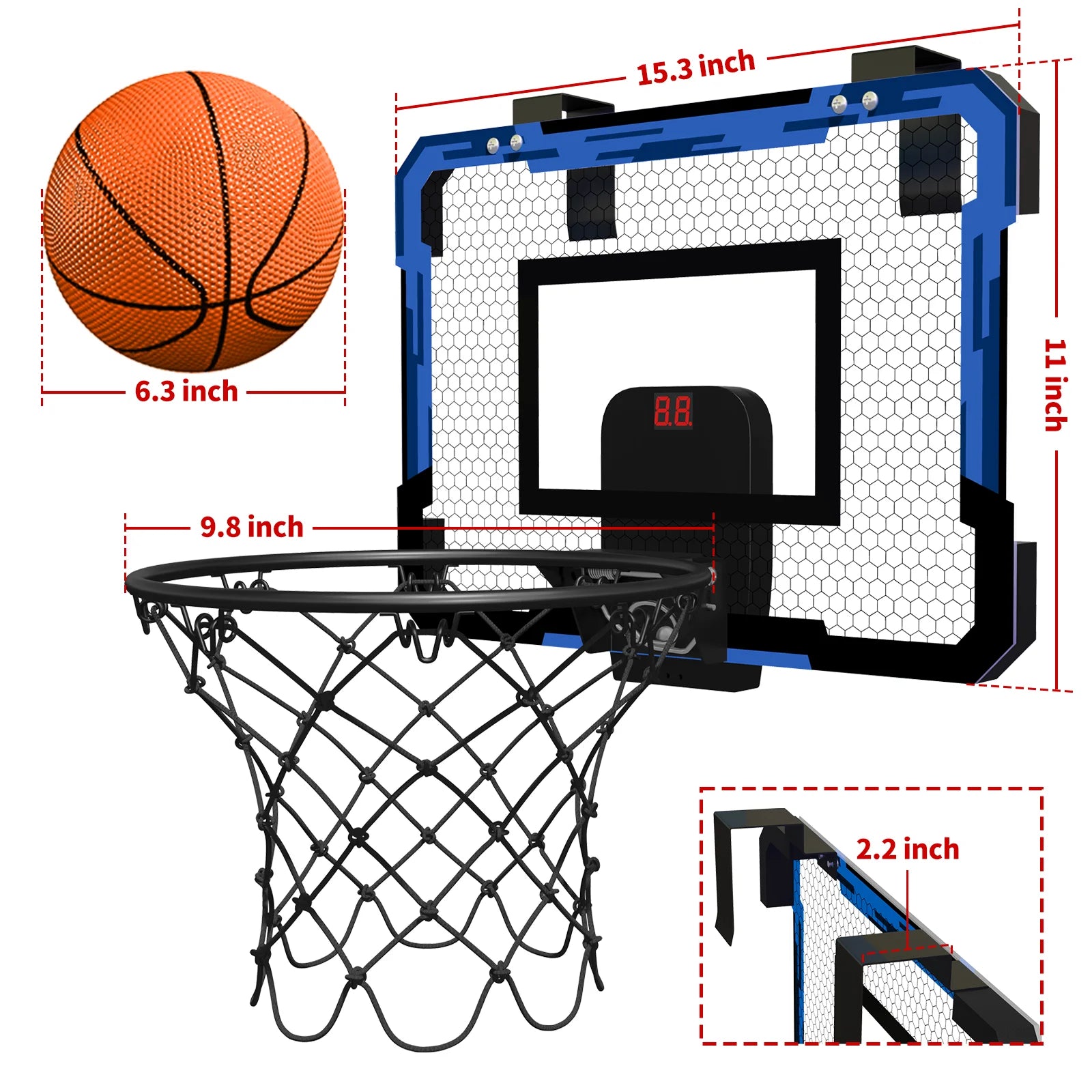 Foldable Kids Basketball Hoop Set – Indoor & Outdoor Fun