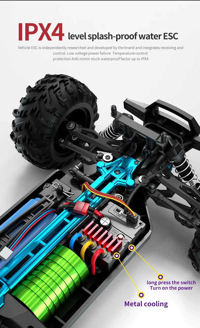 1:16 High-Speed 4WD RC Car - 70KM/H or 50KM/H