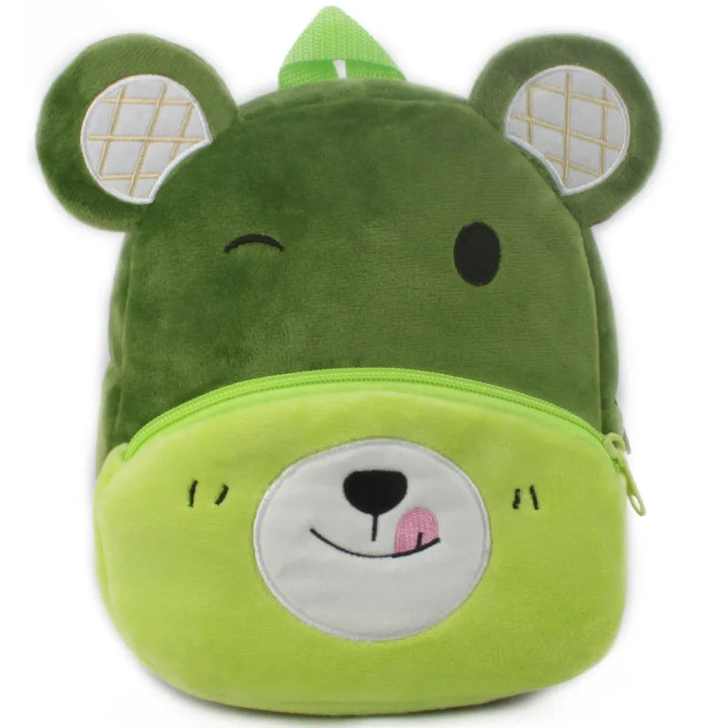 3D Cartoon Plush Kids School Backpack