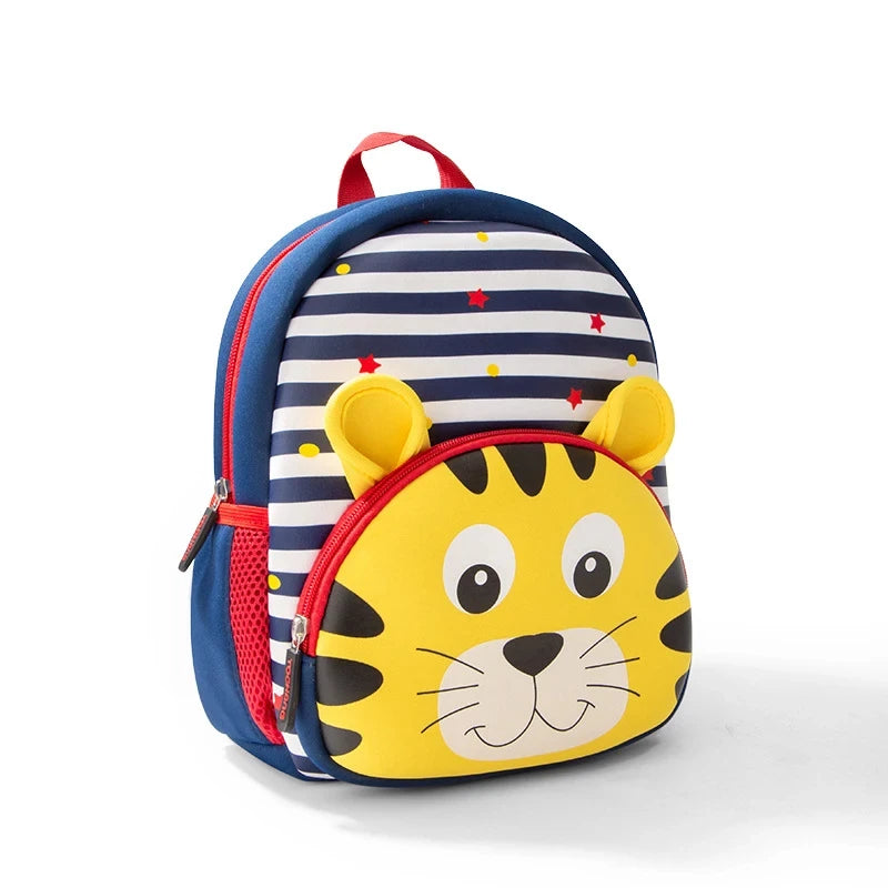 3D Animal Kids School Backpack – Mini Kindergarten Book Bag for Boys & Girls