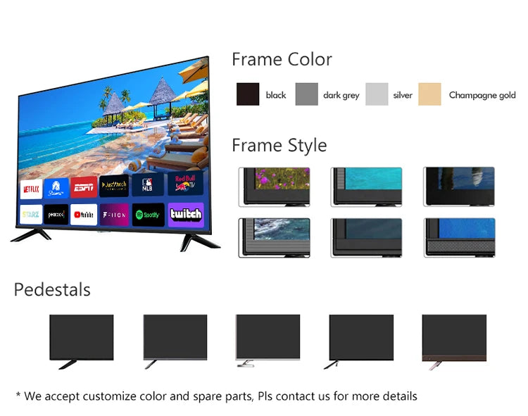 43-Inch 4K Ultra HD Smart TV - LED Flat Screen Television