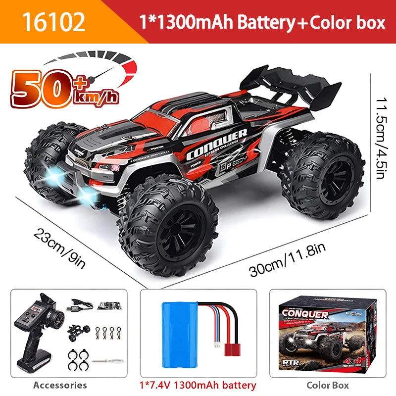 1:16 High-Speed 4WD RC Car - 70KM/H or 50KM/H