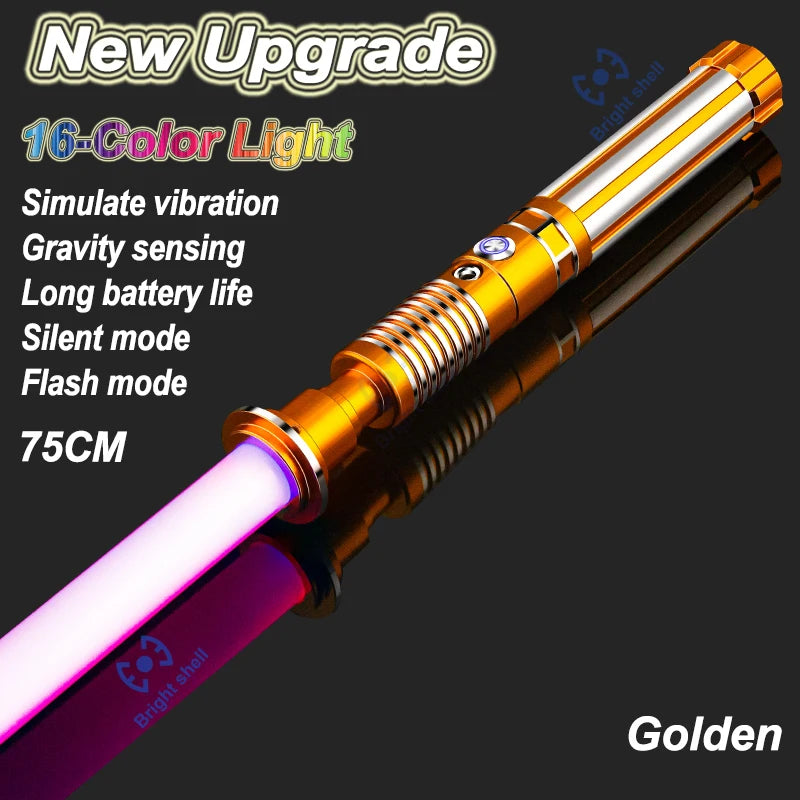 RGB Metal Lightsaber Laser Sword – 15 Color Change with Sound Effects