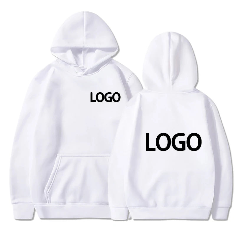 Customized Unisex Printed Hoodie – Loose Fit Streetwear Pullover
